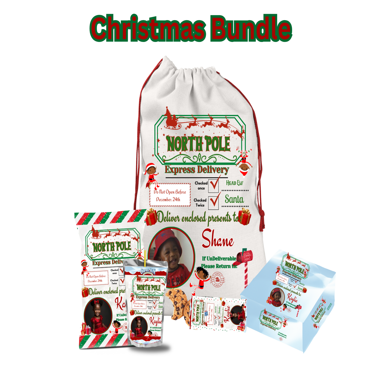 Christmas Party Favor Template