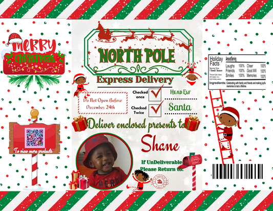 Christmas Party Favor Template