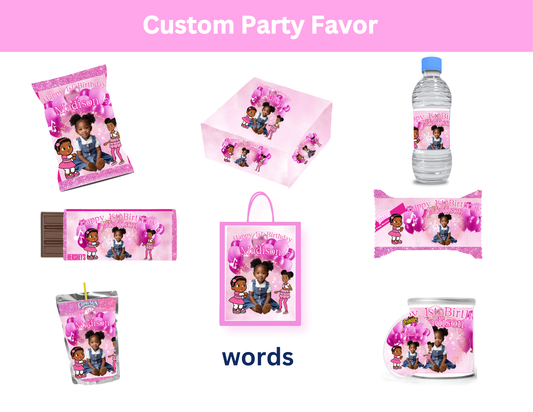 Madison Corner children party favor editable templet